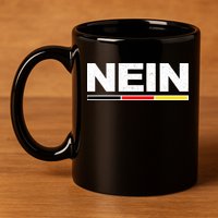 Nein German Funny Oktoberfest 11oz C Handle Ceramic Mug