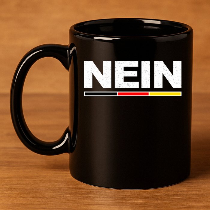Nein German Funny Oktoberfest 11oz C Handle Ceramic Mug