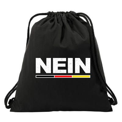 Nein German Funny Oktoberfest Drawstring Bag