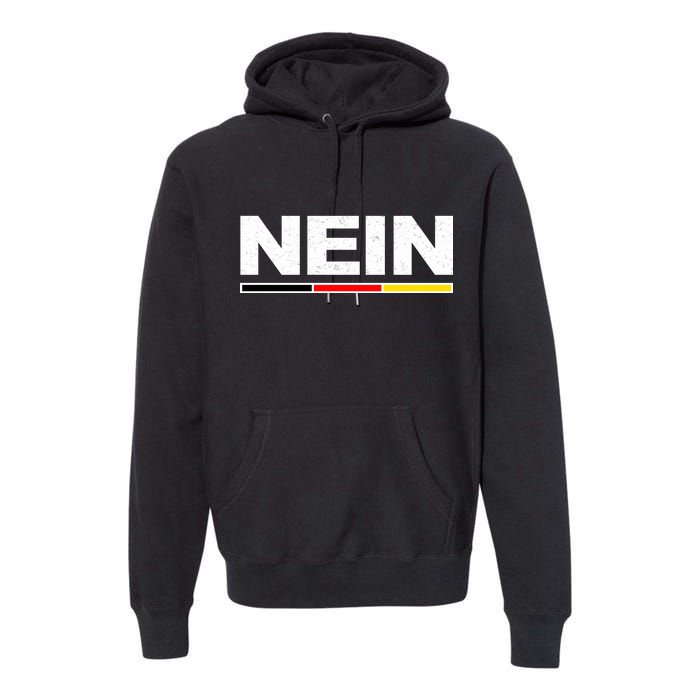 Nein German Funny Oktoberfest Premium Hoodie