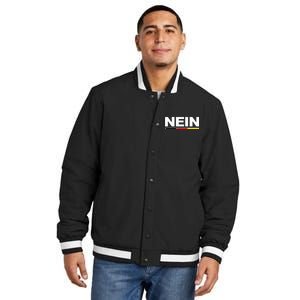 Nein German Funny Oktoberfest Insulated Varsity Jacket