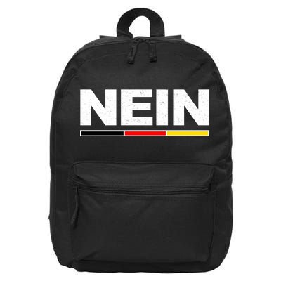 Nein German Funny Oktoberfest 16 in Basic Backpack