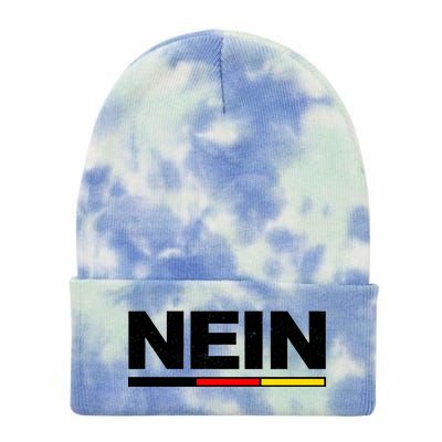 Nein German Funny Oktoberfest Tie Dye 12in Knit Beanie