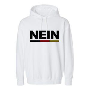 Nein German Funny Oktoberfest Garment-Dyed Fleece Hoodie