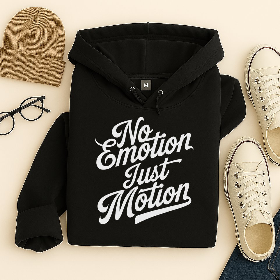 No Emotion Just Motion Motivation Progress Hoodie