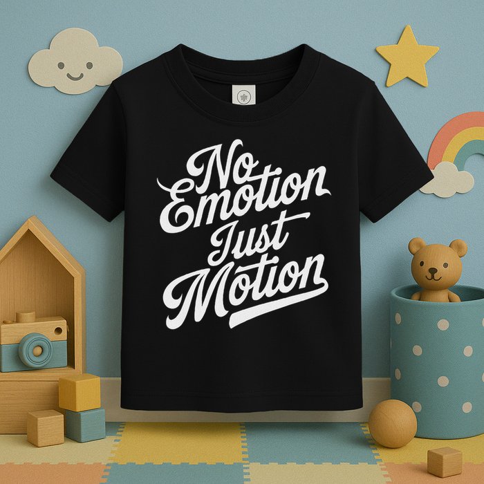 No Emotion Just Motion Motivation Progress Toddler T-Shirt