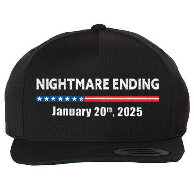 Nightmare Ending January 20th 2025 Funny Pro Trump 2025 Wool Snapback Cap