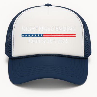 Nightmare Ending January 20th 2025 Funny Pro Trump 2025 Trucker Hat