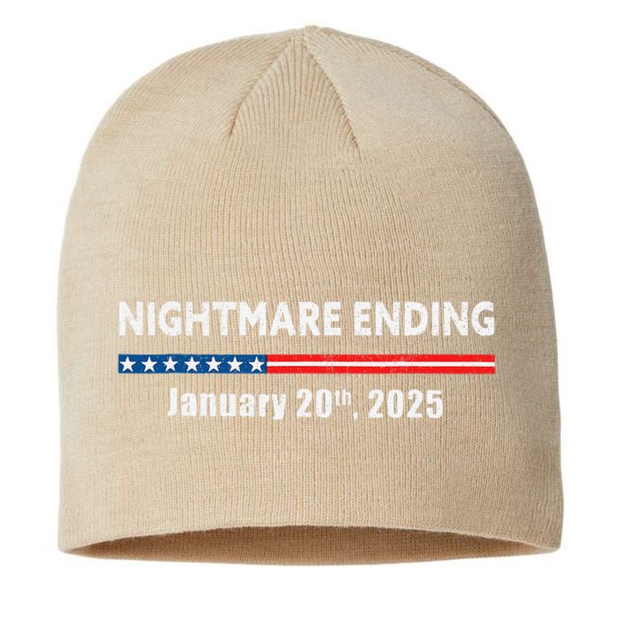 Nightmare Ending January 20th 2025 Funny Pro Trump 2025 Sustainable Beanie