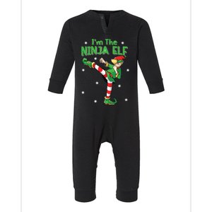 Ninja Elf Karate Taekwondo Martial Arts Mma Christmas Infant Fleece One Piece