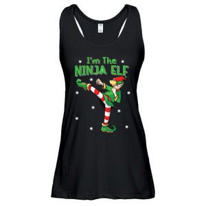 Ninja Elf Karate Taekwondo Martial Arts Mma Christmas Ladies Essential Flowy Tank