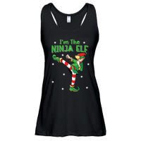 Ninja Elf Karate Taekwondo Martial Arts Mma Christmas Ladies Essential Flowy Tank