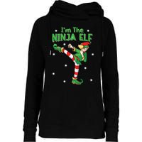 Ninja Elf Karate Taekwondo Martial Arts Mma Christmas Womens Funnel Neck Pullover Hood