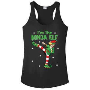 Ninja Elf Karate Taekwondo Martial Arts Mma Christmas Ladies PosiCharge Competitor Racerback Tank