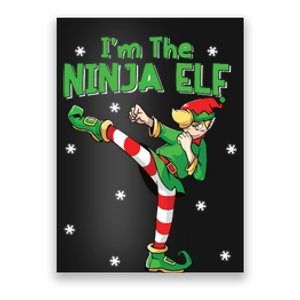 Ninja Elf Karate Taekwondo Martial Arts Mma Christmas Poster