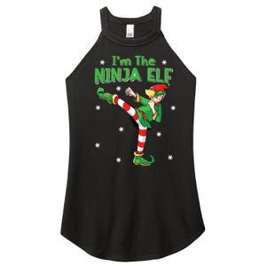 Ninja Elf Karate Taekwondo Martial Arts Mma Christmas Women's Perfect Tri Rocker Tank