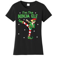 Ninja Elf Karate Taekwondo Martial Arts Mma Christmas Women's T-Shirt