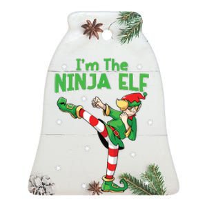 Ninja Elf Karate Taekwondo Martial Arts Mma Christmas Ceramic Bell Ornament