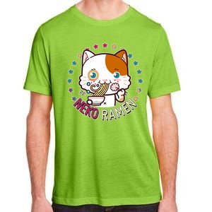 Neko Ramen Noodle Cat Adult ChromaSoft Performance T-Shirt