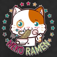 Neko Ramen Noodle Cat Garment-Dyed Heavyweight T-Shirt