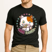 Neko Ramen Noodle Cat Cooling Performance Crew T-Shirt