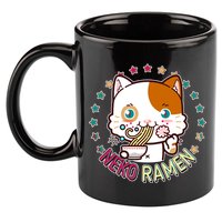 Neko Ramen Noodle Cat 11oz C Handle Ceramic Mug