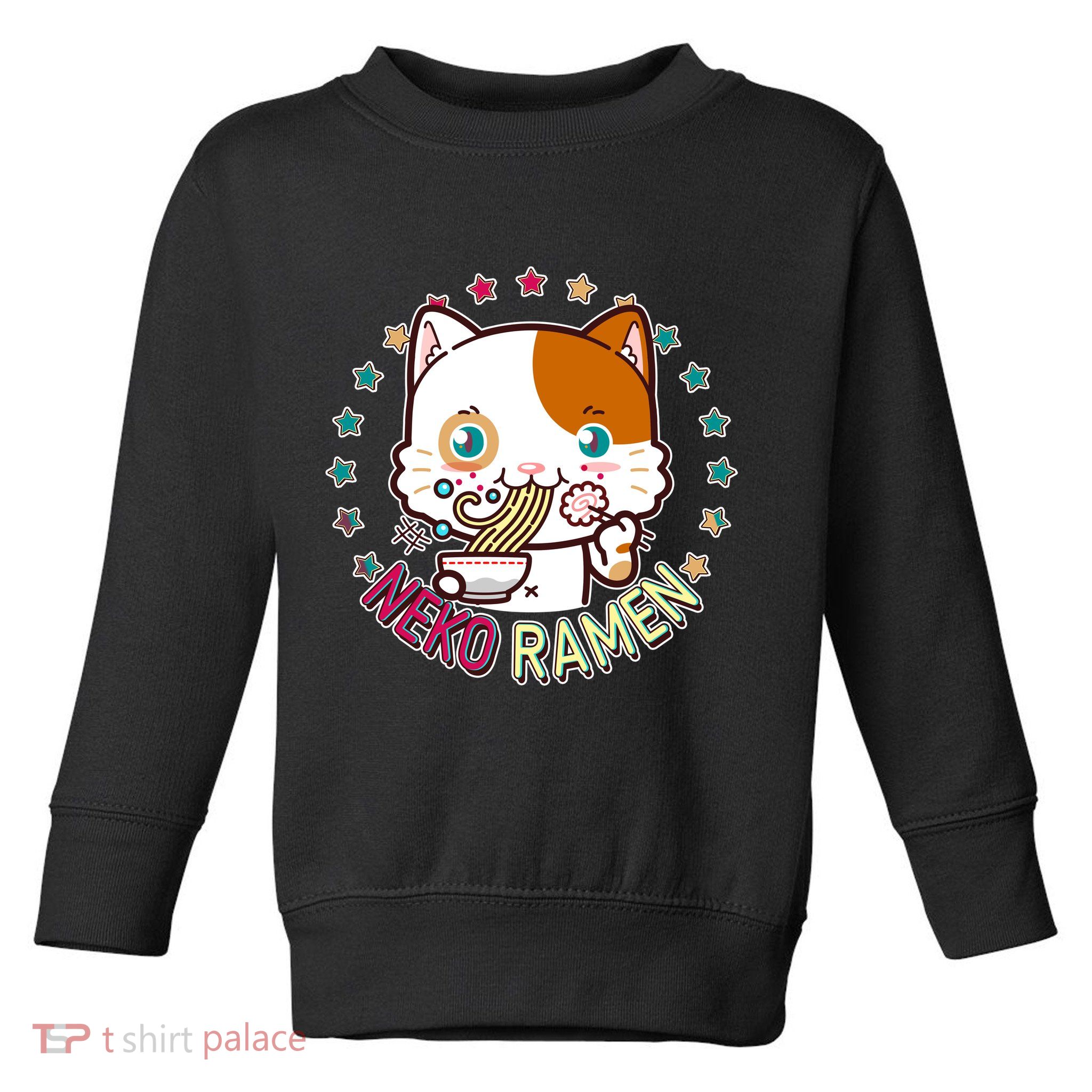 Neko Ramen Noodle Cat Toddler Sweatshirt