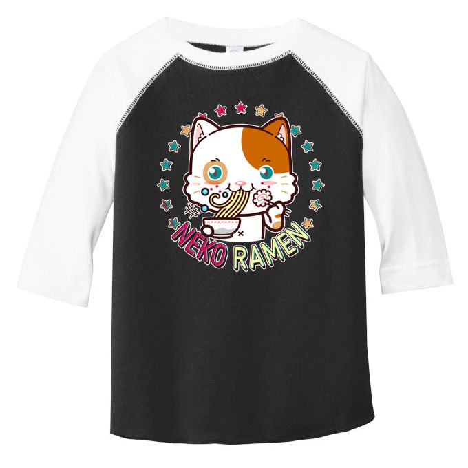 Neko Ramen Noodle Cat Toddler Fine Jersey T-Shirt