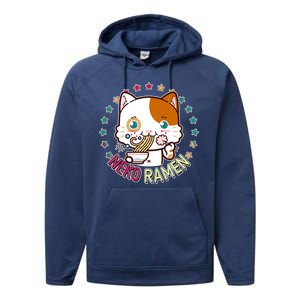 Neko Ramen Noodle Cat Performance Fleece Hoodie