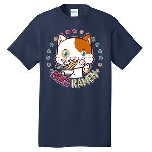 Neko Ramen Noodle Cat Tall T-Shirt