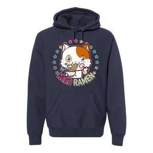 Neko Ramen Noodle Cat Premium Hoodie