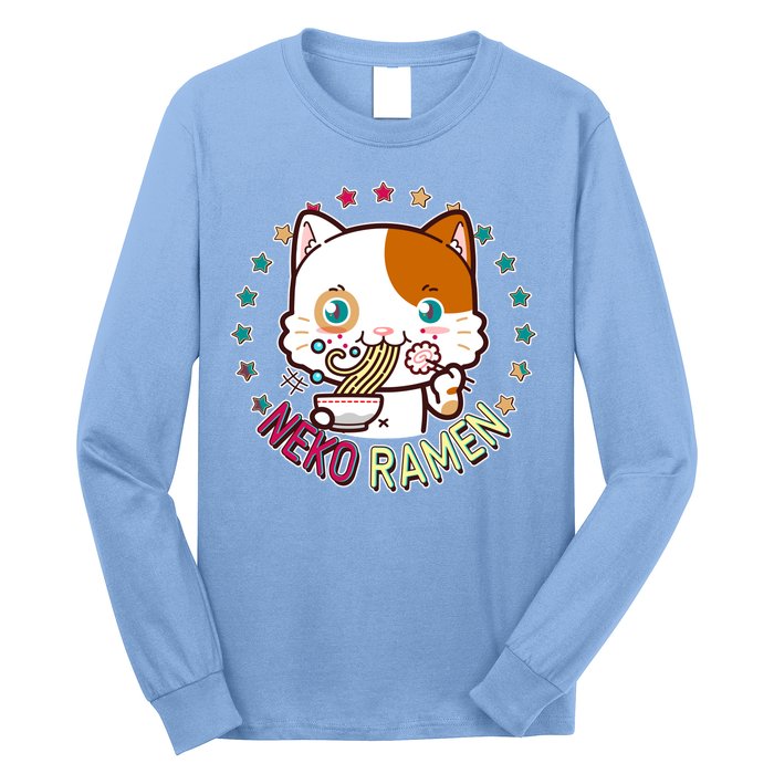 Neko Ramen Noodle Cat Long Sleeve Shirt