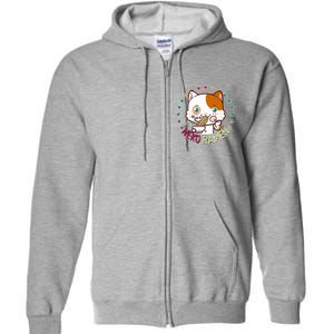 Neko Ramen Noodle Cat Full Zip Hoodie