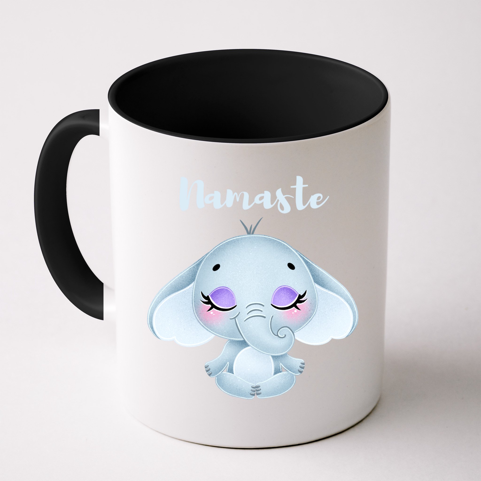 Namaste Elephant Lotus Yoga Pose For Yoga Teacher Cute Gift Mug