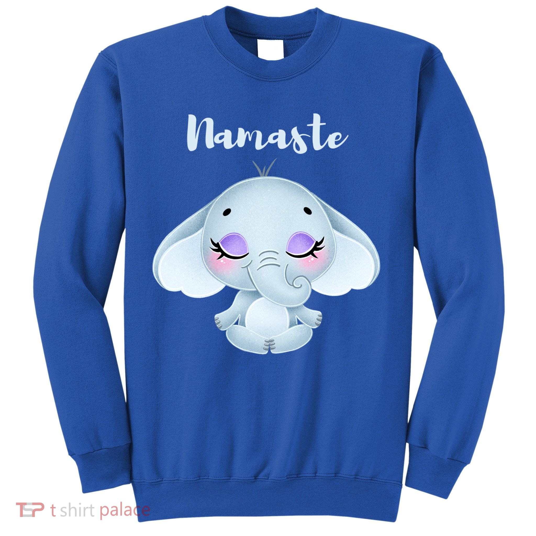 Namaste Elephant Lotus Yoga Pose For Yoga Teacher Cute Gift Sweatshirt