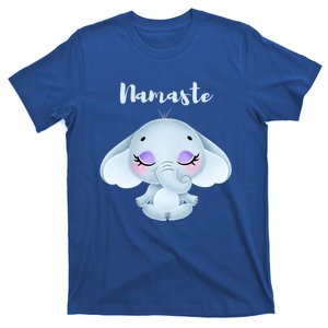 Namaste Elephant Lotus Yoga Pose For Yoga Teacher Cute Gift T-Shirt