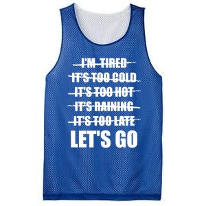 No Excuses LetS Go Gym Motivational Great Gift Mesh Reversible Basketball Jersey Tank