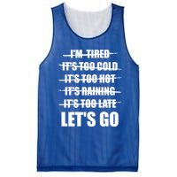 No Excuses LetS Go Gym Motivational Great Gift Mesh Reversible Basketball Jersey Tank