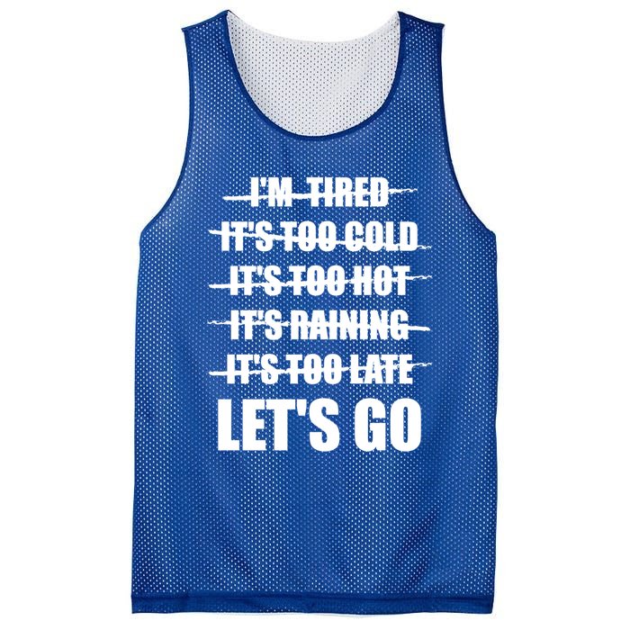 No Excuses LetS Go Gym Motivational Great Gift Mesh Reversible Basketball Jersey Tank