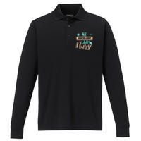 Ne Eggcellent L&d Nurse Labor Day Gift Performance Long Sleeve Polo