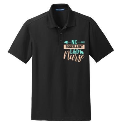 Ne Eggcellent L&d Nurse Labor Day Gift Dry Zone Grid Polo