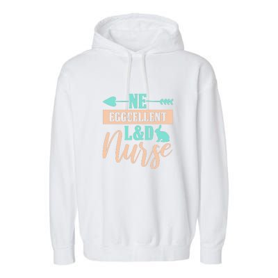 Ne Eggcellent L&d Nurse Labor Day Gift Garment-Dyed Fleece Hoodie