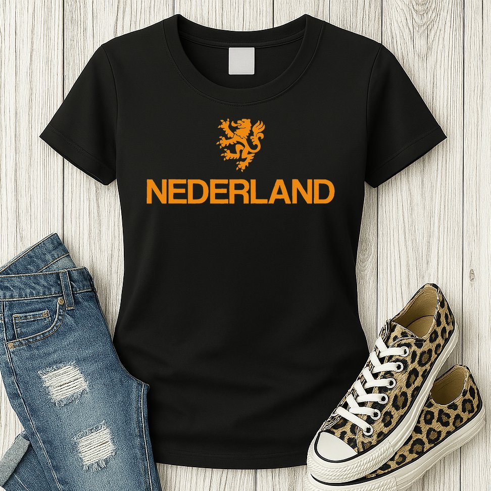 Nederland Emblem Lion Netherlands Womens T-Shirt