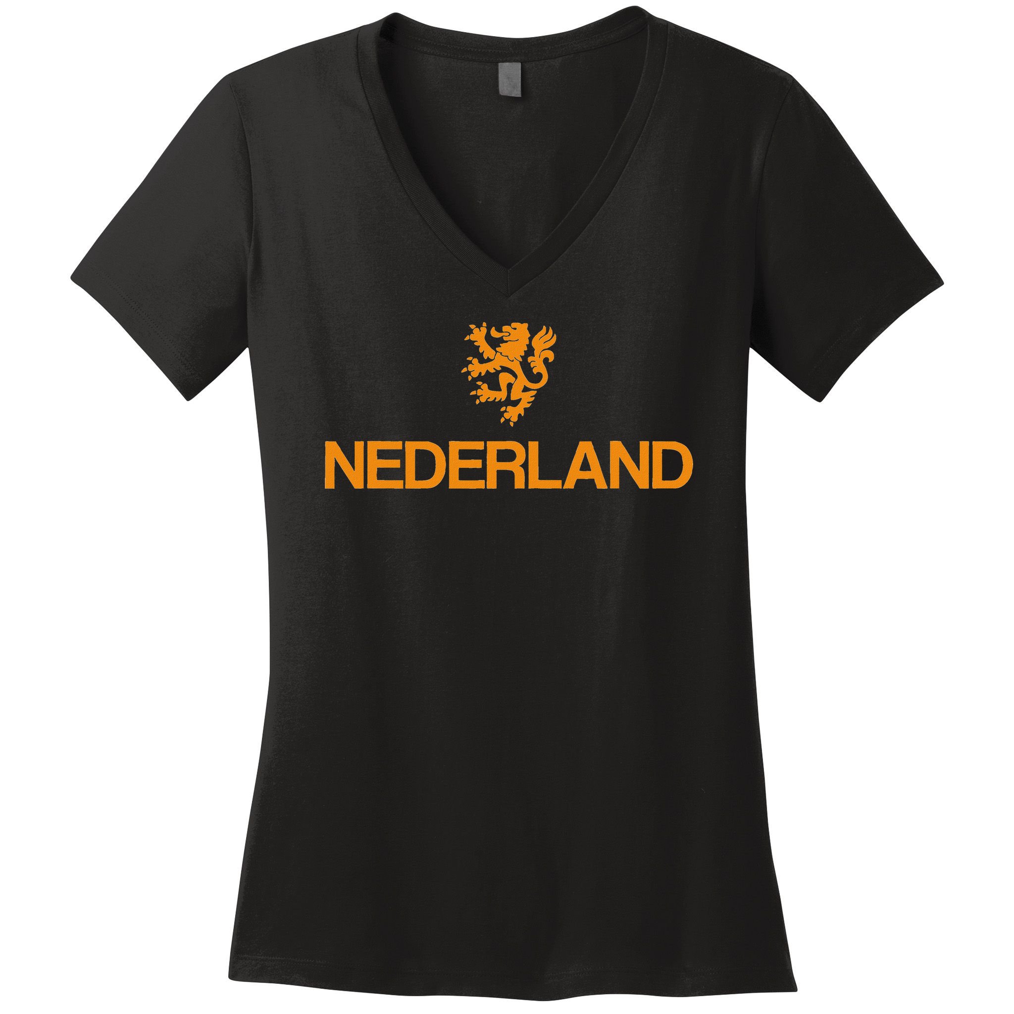 Nederland Emblem Lion Netherlands Women's V-Neck T-Shirt