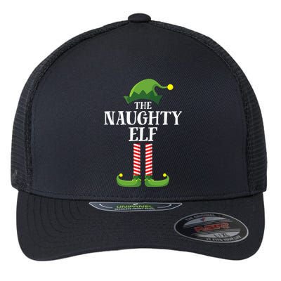 Naughty Elf Matching Family Group Christmas Party Pyjamas Flexfit Unipanel Trucker Cap
