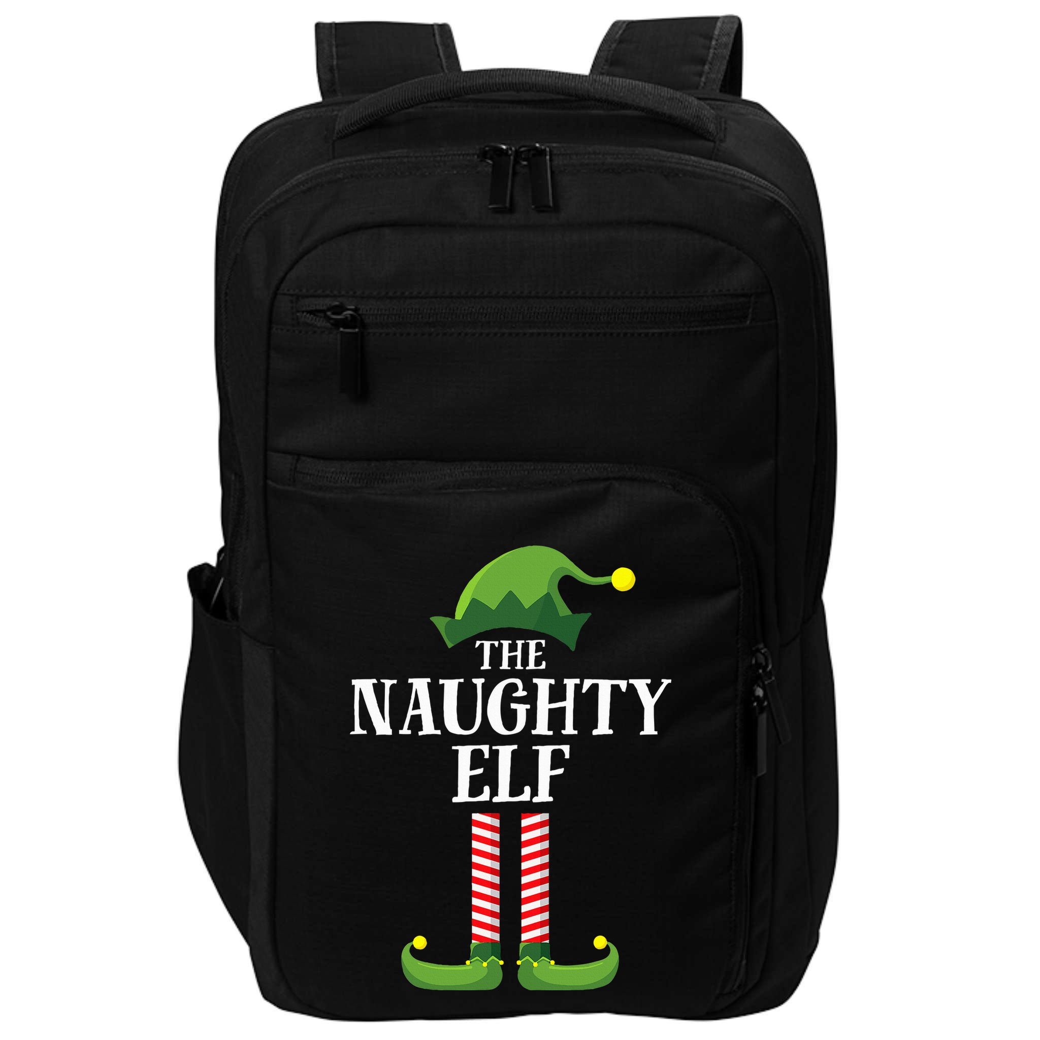 Naughty Elf Matching Family Group Christmas Party Pyjamas Impact Tech Backpack