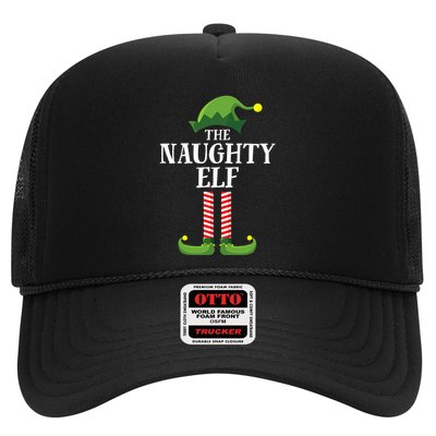 Naughty Elf Matching Family Group Christmas Party Pyjamas Trucker Hat