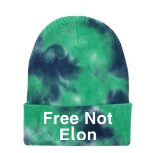 Not Elon Musk Free Not Elon Tie Dye 12in Knit Beanie