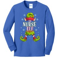 Nurse Elf Matching Family Group Christmas Party Gift Kids Long Sleeve Shirt