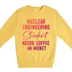 Nuclear Engineering Major Student Coffee Lover Cool Gift Premium Crewneck Sweatshirt